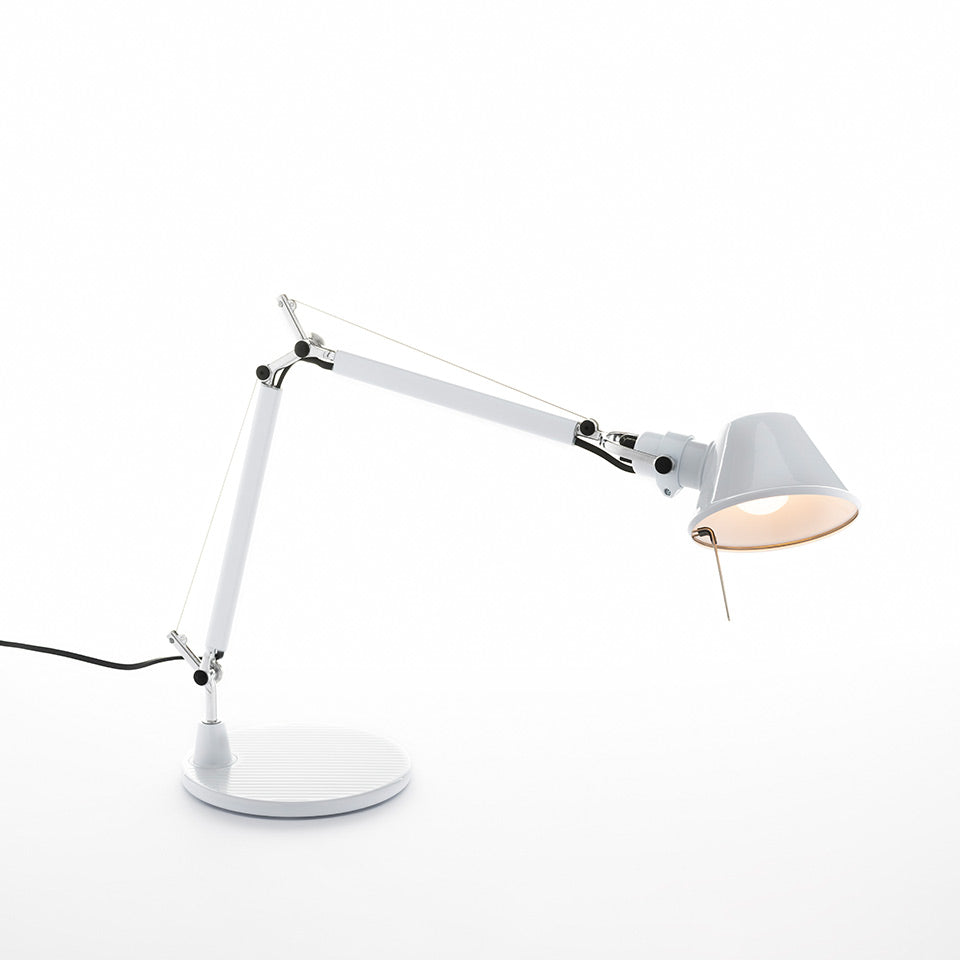 Tolomeo Micro Table Lamp (Body+Base) by Artemide #Glossy white