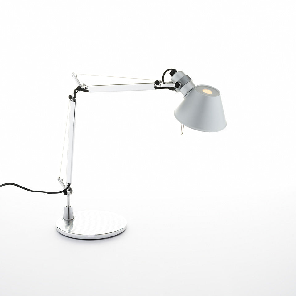 Tolomeo Micro Table Lamp (Body+Base) by Artemide #Aluminium