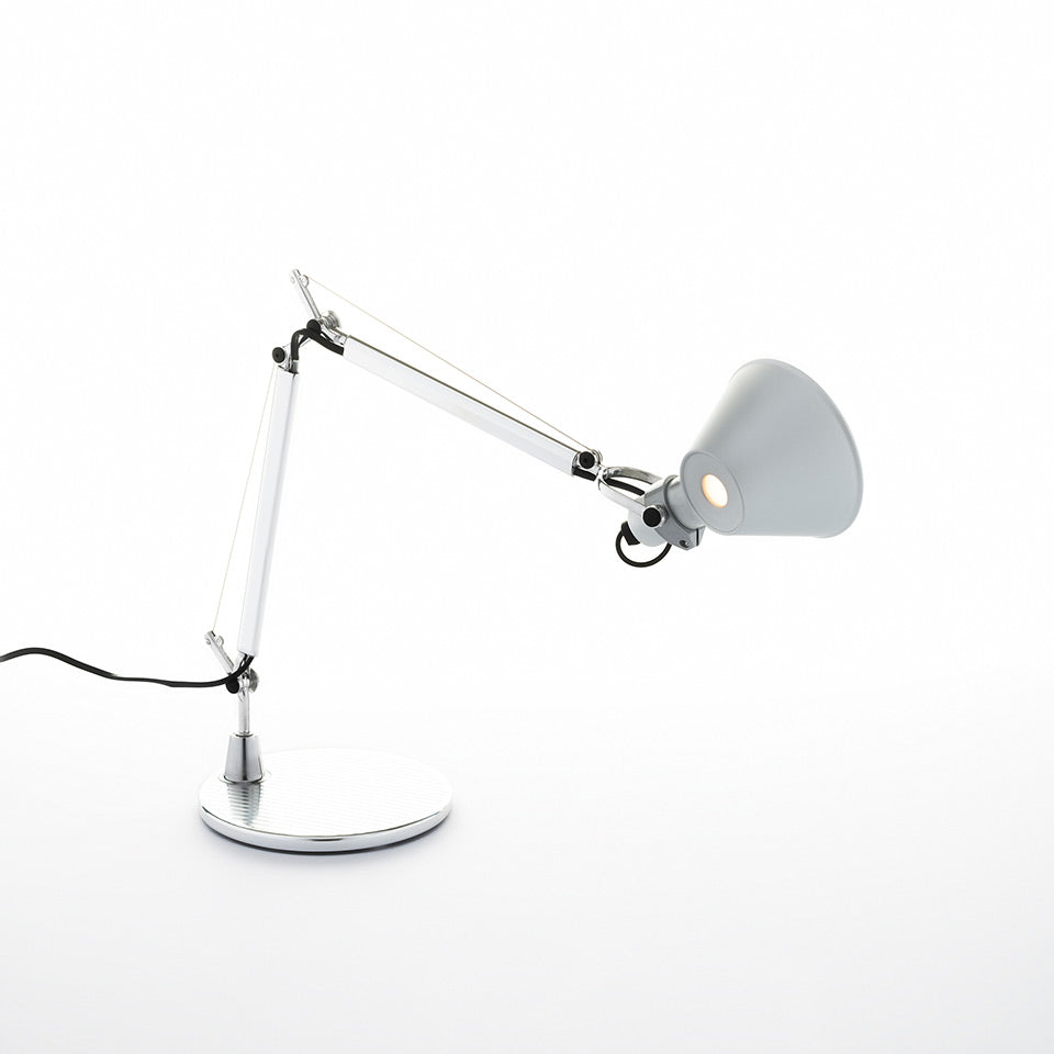 Tolomeo Micro Table Lamp (Body+Base) by Artemide #Aluminium