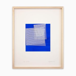 Tom Henderson, Moiré Cobalt Blue, Acrylic on Paper, 2019-RMD-1443788