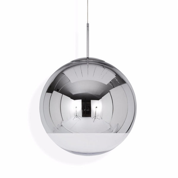 Mirror Ball Pendant Lamp Large LED by Tom Dixon #Silver