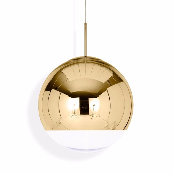 Mirror Ball Pendant Lamp Large LED by Tom Dixon #Gold