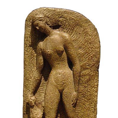 Toni Boni, Female Nude with Dog, 1930s, Bronze Sculpture-TIT-786978