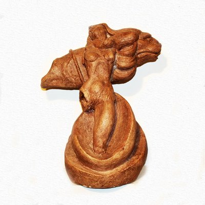 Toni Boni, Lion Tamer, 1950s, Terracotta Sculpture-TIT-786955