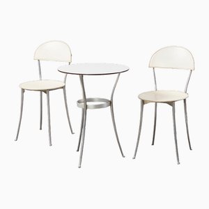 Tonietta Chairs & Trevi Table by Enzo Mari for Zanotta, 1985, Set of 3-BPT-1730239