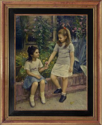 Tonino Manna, Scene, Oil on Canvas, Italy, Framed-VHF-1220501