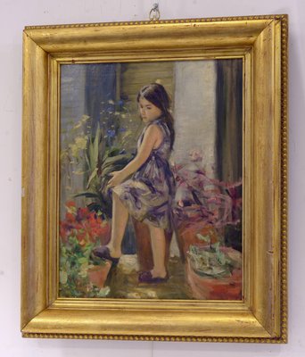 Tonino Manna, Scene, Oil on Canvas, Italy, Framed-VHF-1090202