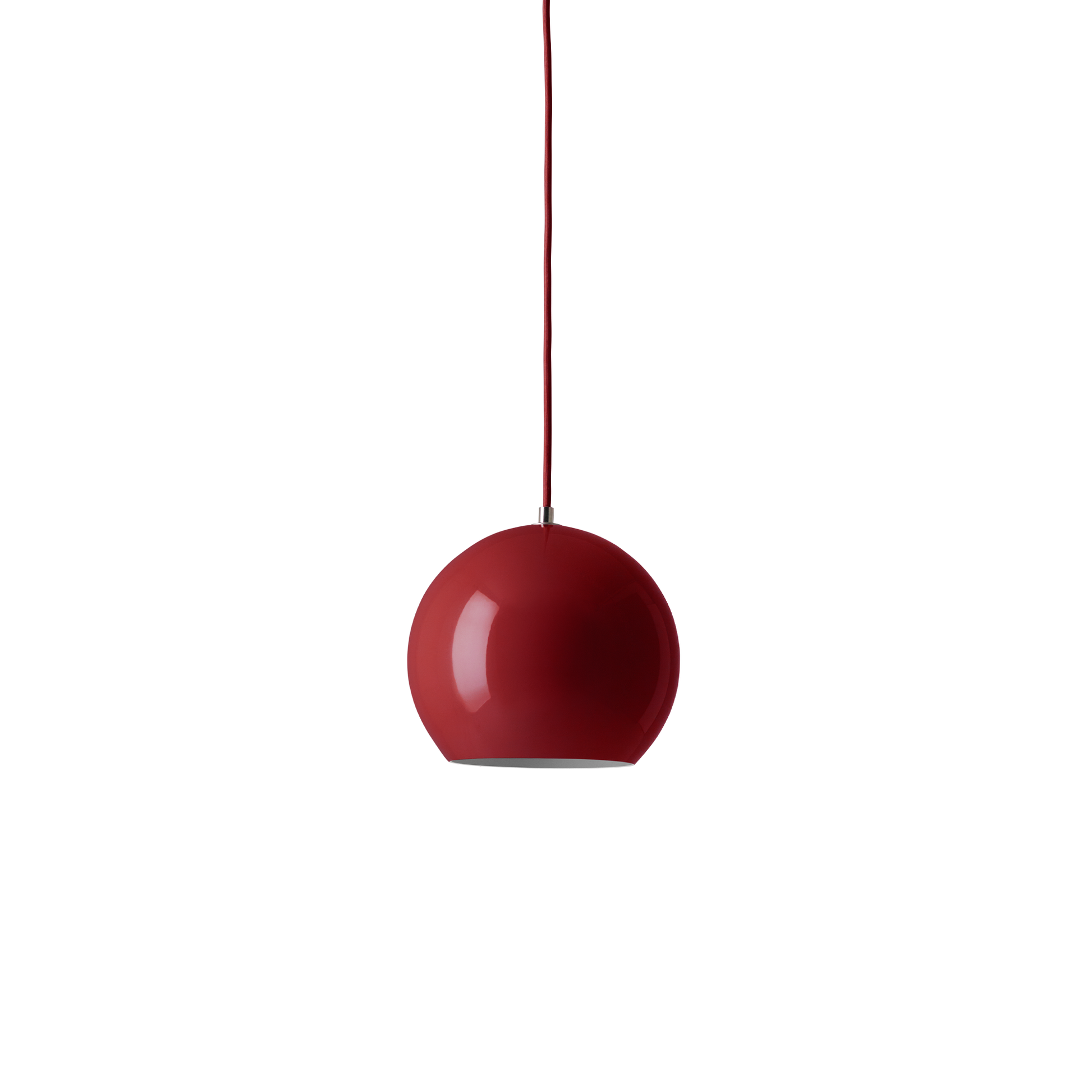 Flowerpot Topan VP6 Pendant Lamp by &tradition #Vermilion Red