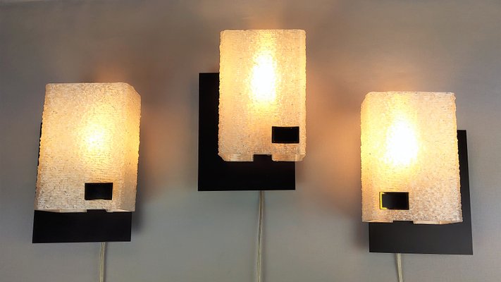 Torch Wall Light by Arlus, 1960s, Set of 3-YBU-847871