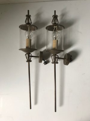 Torchère Sconces from Lunel France, 1950s, Set of 2-EK-988370