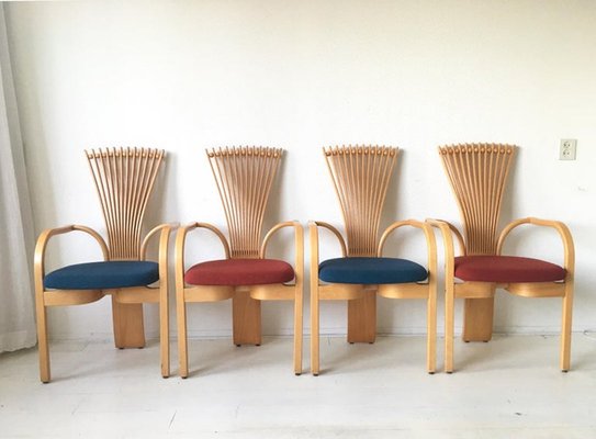 Totem Chairs by Torstein Nilsen for Westnofa, 1980s, Set of 4-LL-1356772