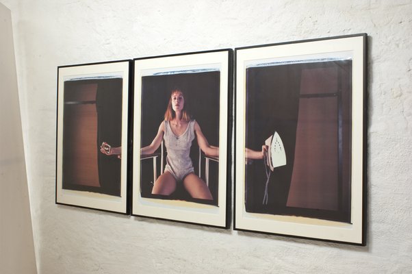 Toto Frima, Self Portrait Triptych, 1990, Polaroids, Framed, Set of 3-LPM-1442129