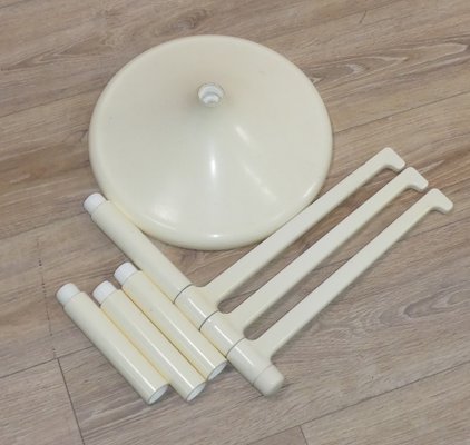 Towel Rack or Valet Stand in White Plastic on Tulip Foot, 1970s-AFE-1259709