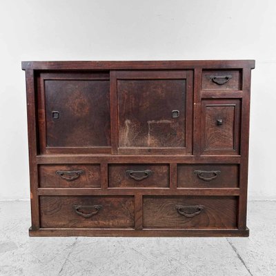 Traditional Taishhō Japanese Storage Cabinet, 1920s-DWL-1805373