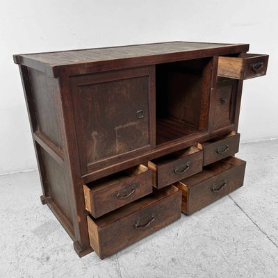 Traditional Taishhō Japanese Storage Cabinet, 1920s-DWL-1805373