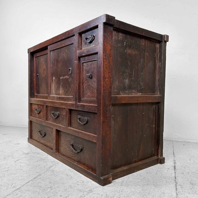 Traditional Taishhō Japanese Storage Cabinet, 1920s-DWL-1805373