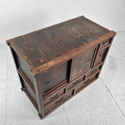 Traditional Taishhō Japanese Storage Cabinet, 1920s-DWL-1805373