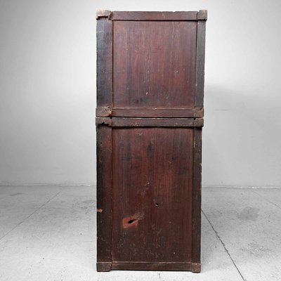 Traditional Taishō Two-Piece Japanese Storage Cabinet, 1920s, Set of 2-DWL-1805369