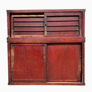 Traditional Taishō Two-Piece Japanese Storage Cabinet, 1920s, Set of 2-DWL-1805369