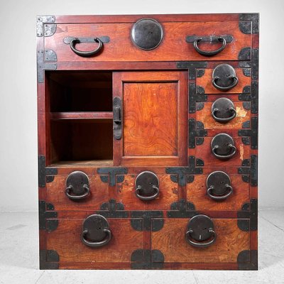 Traditional Tansu Chest of Drawers, Japan, 1920s-DWL-1787529