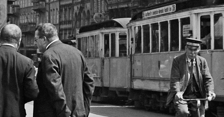 Tram at Karlstor Gate Inner City Munich, Germany, 1937-DYV-988726