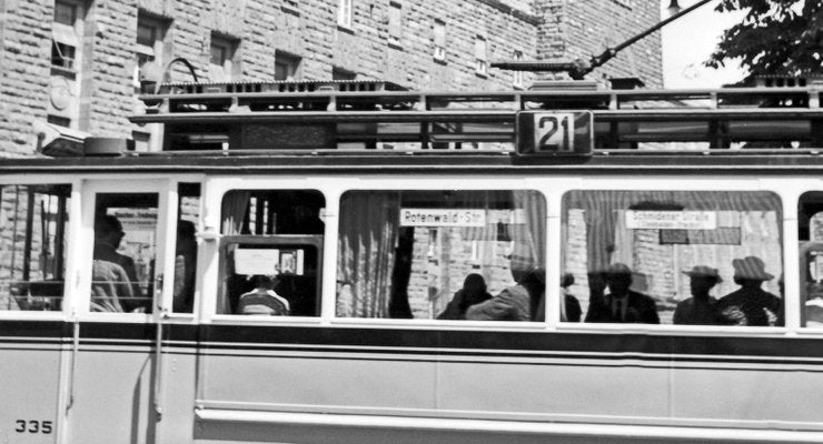 Tram Line No. 2 at Main Station, Stuttgart Germany, 1935-DYV-988155