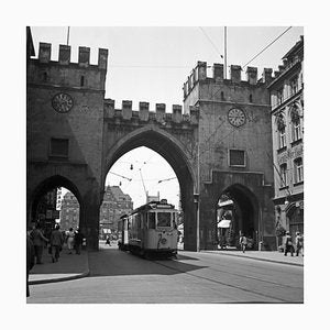 Tram Line No 24 to Rammersdorf at Karlstor, Munich Germany, 1937-DYV-988713