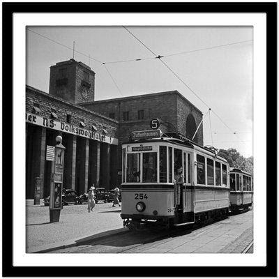 Tram Line No. 5 Zuffenhausen Main Station, Stuttgart Germany, 1935-DYV-988157