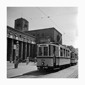 Tram Line No. 5 Zuffenhausen Main Station, Stuttgart Germany, 1935-DYV-988157