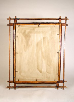 Tramp Art Wall Mirror, Austria, 1880s-TQA-1321933