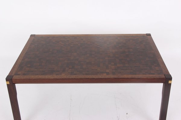 Tranekær Coffee Table in Wenge-End-Wood Mosaic, 1970s-DQ-1723874