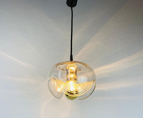 Transparent Glass Pendant Lamp by Koch & Lowy for Peill and Putzler, 1960s-PUK-865655