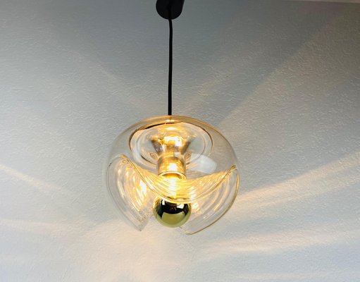 Transparent Glass Pendant Lamp by Koch & Lowy for Peill and Putzler, 1960s-PUK-865655