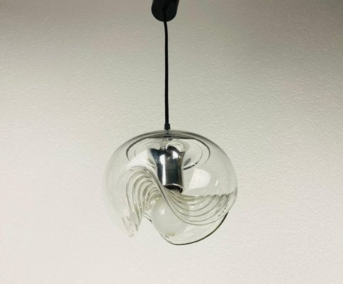 Transparent Glass Pendant Lamp by Koch & Lowy for Peill and Putzler, 1960s-PUK-865655