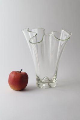 Transparent Laguna Vase by Holmegaard for Lütken, 1950s Taschentuchvase-ESB-1368103