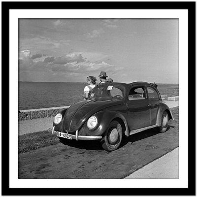 Traveling to the Seaside in the Volkswagen Beetle, Germany, 1937, Printed 2021-DYV-1021831