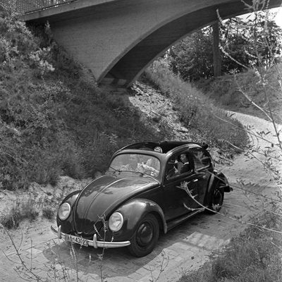 Travelling by Car in the Volkswagen Beetle, Germany 1939, Printed 2021-DYV-1021822