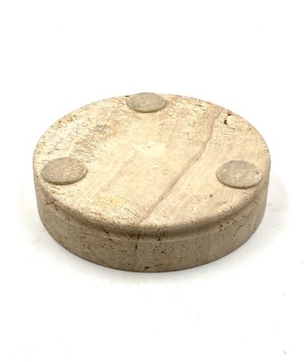 Travertine Ashtray by Cerri Nestore, Italy, 1970s-TXN-1786881