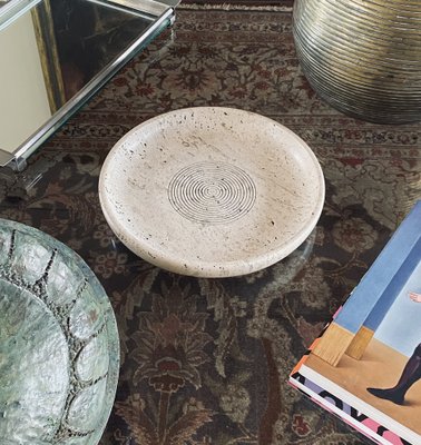 Travertine Bowl by Cerri Nestore, Italy, 1970s-TXN-1786805