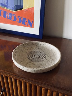 Travertine Bowl by Cerri Nestore, Italy, 1970s-TXN-1786805