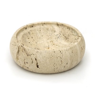 Travertine Bowl or Coin Tray, 1970s-EZ-1295981