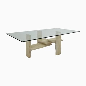 Travertine Coffee Table by Willy Ballez-INH-1363415