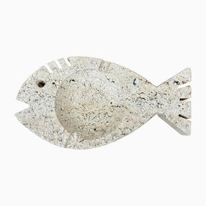 Travertine Marble Ashtray Fish from Fratelli Mannelli, Italy, 1970s-LYQ-1171519