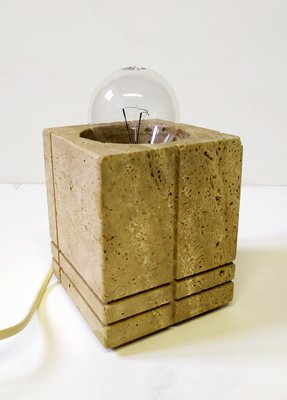 Travertine Table Lamp by Cerri Nestore, 1960s-EI-646592