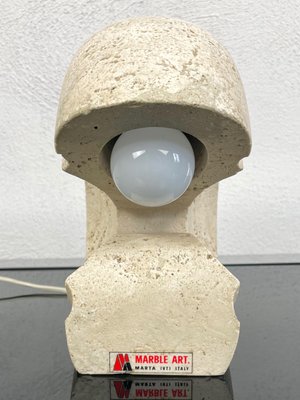 Travertine Table Lamp by Giuliano Cesari for Luigi Sormani, Italy, 1970s-LYQ-1171377