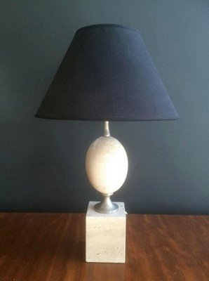 Travertine Table Lamp by Philippe Barbier, 1970s-BA-1365618