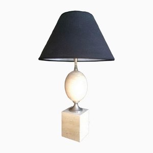 Travertine Table Lamp by Philippe Barbier, 1970s-BA-1365618