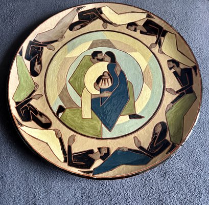 Tray by Chappe J.B Ceramic, 1950s-EVQ-2036034