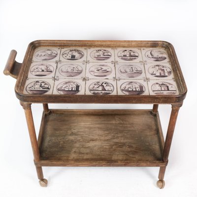 Tray Table with Dutch Tiles, 1920s-UY-1000672