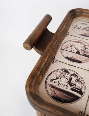 Tray Table with Dutch Tiles, 1920s-UY-1000672